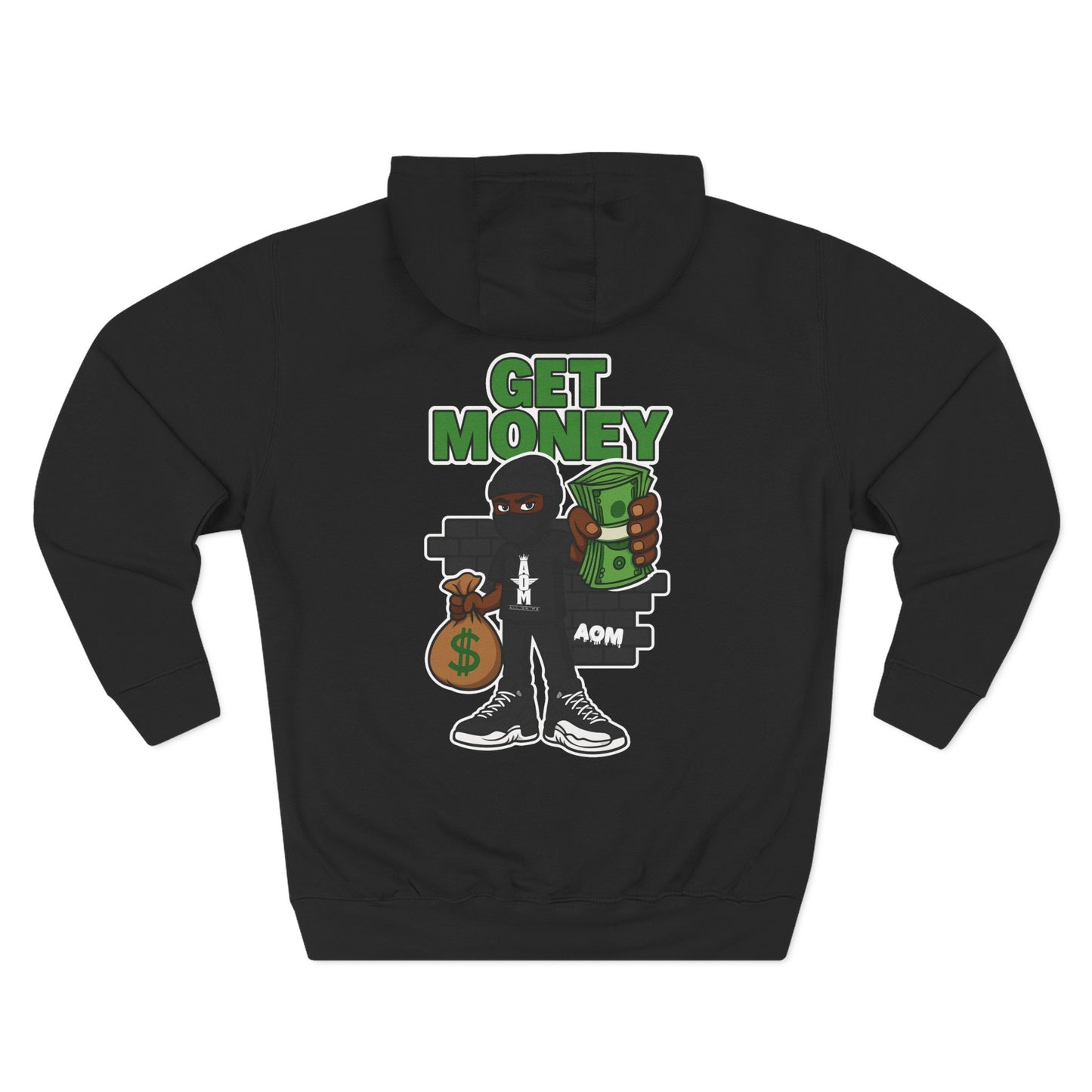 Get Money Three-Panel Fleece Hoodie