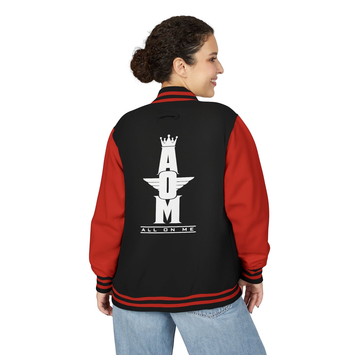 Unisex Heavyweight "AOM" Letterman Jacket