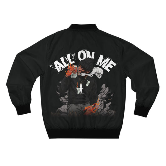 All On Me "Fire Bandz" Bomber Jacket
