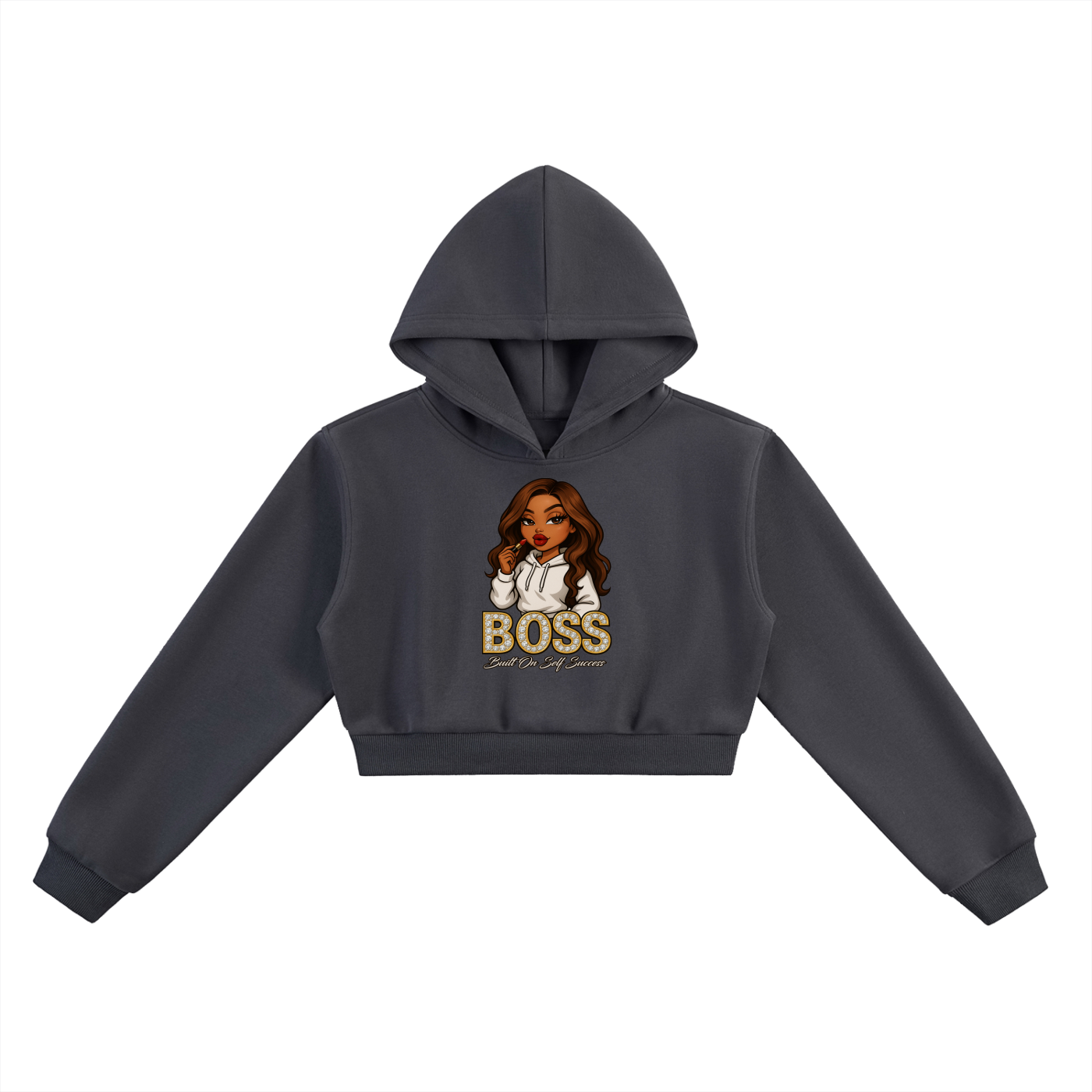 BOSS GRAPHIC Essential Cropped Hoodie