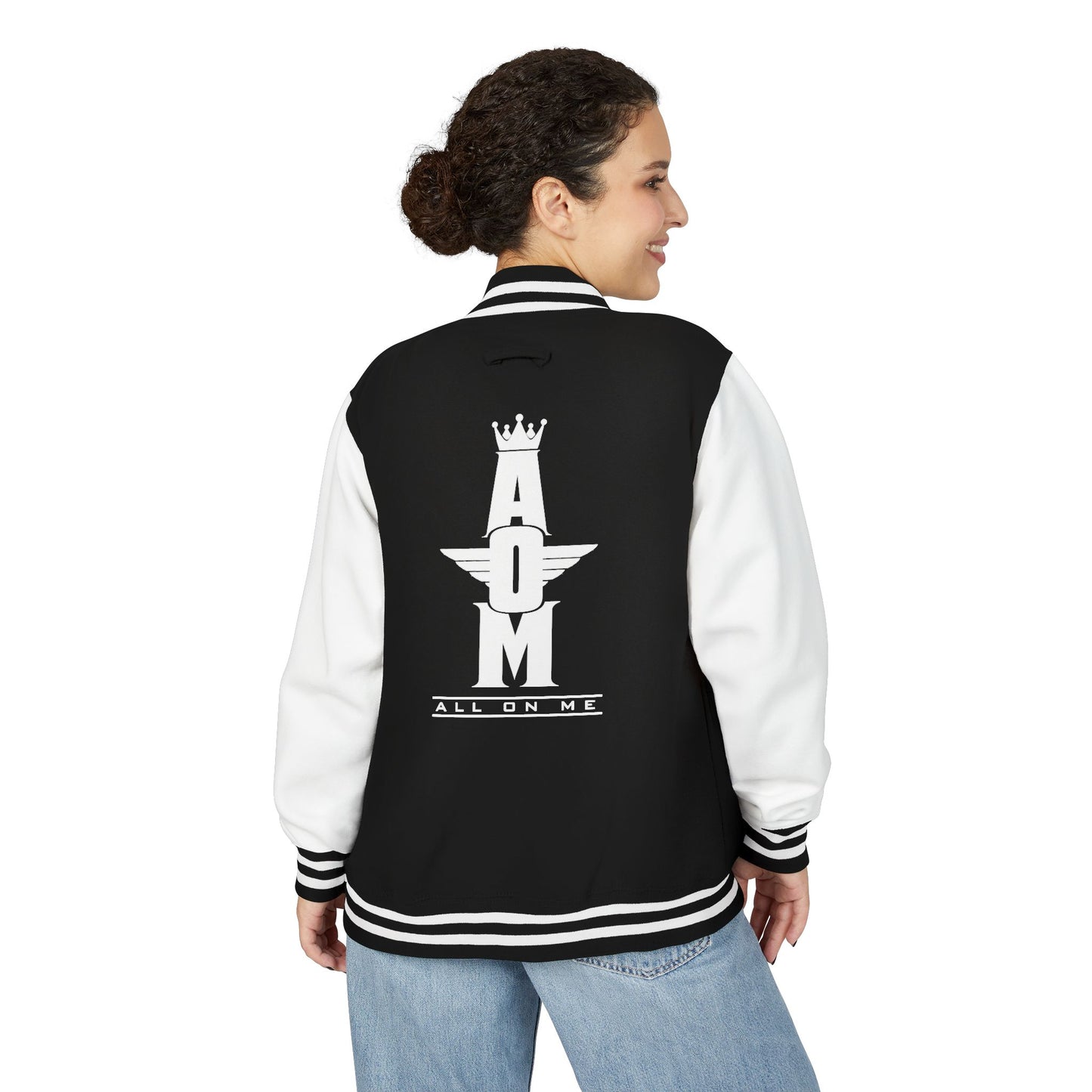 Unisex  Heavyweight "AOM" Letterman Jacket
