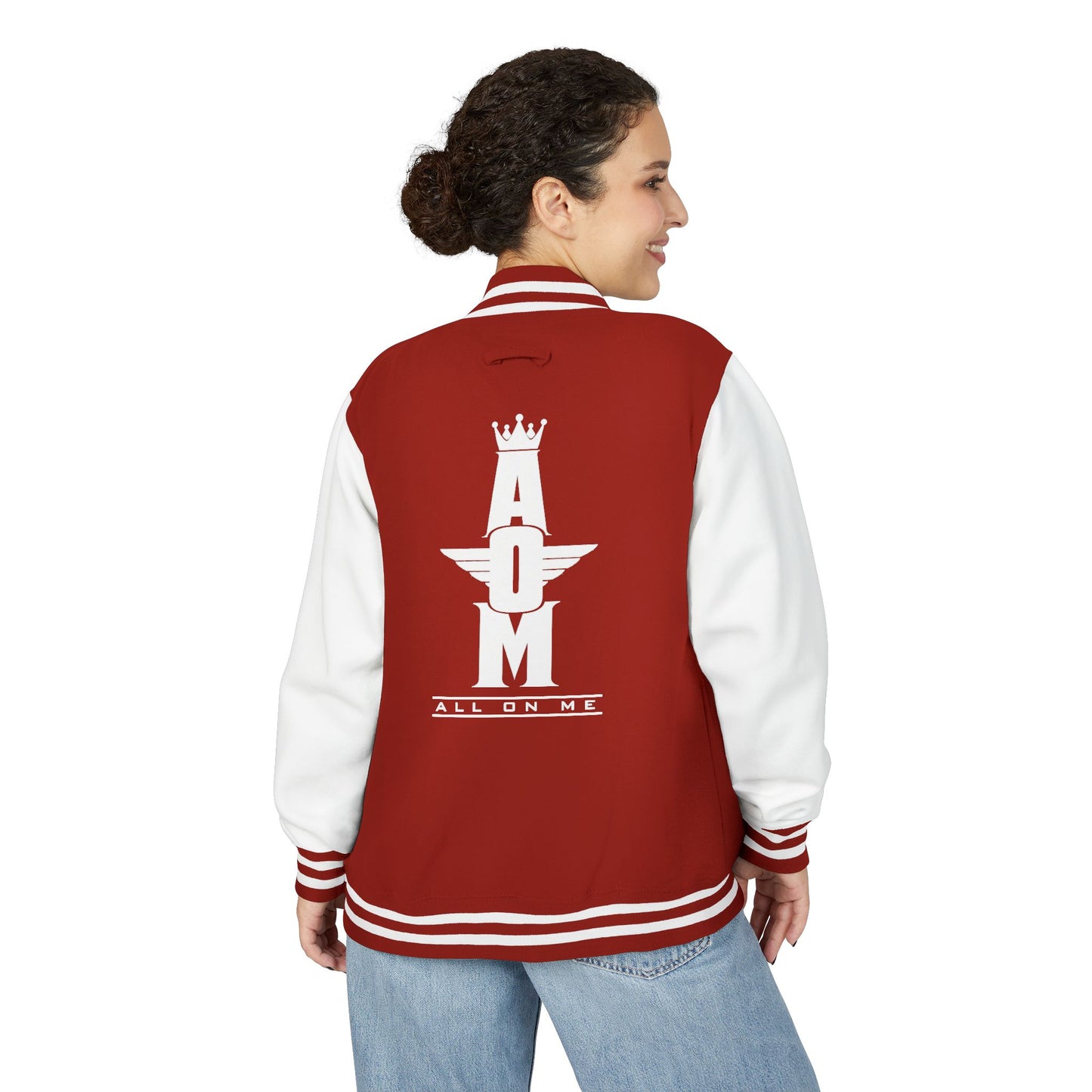 Unisex  Heavyweight "AOM" Letterman Jacket