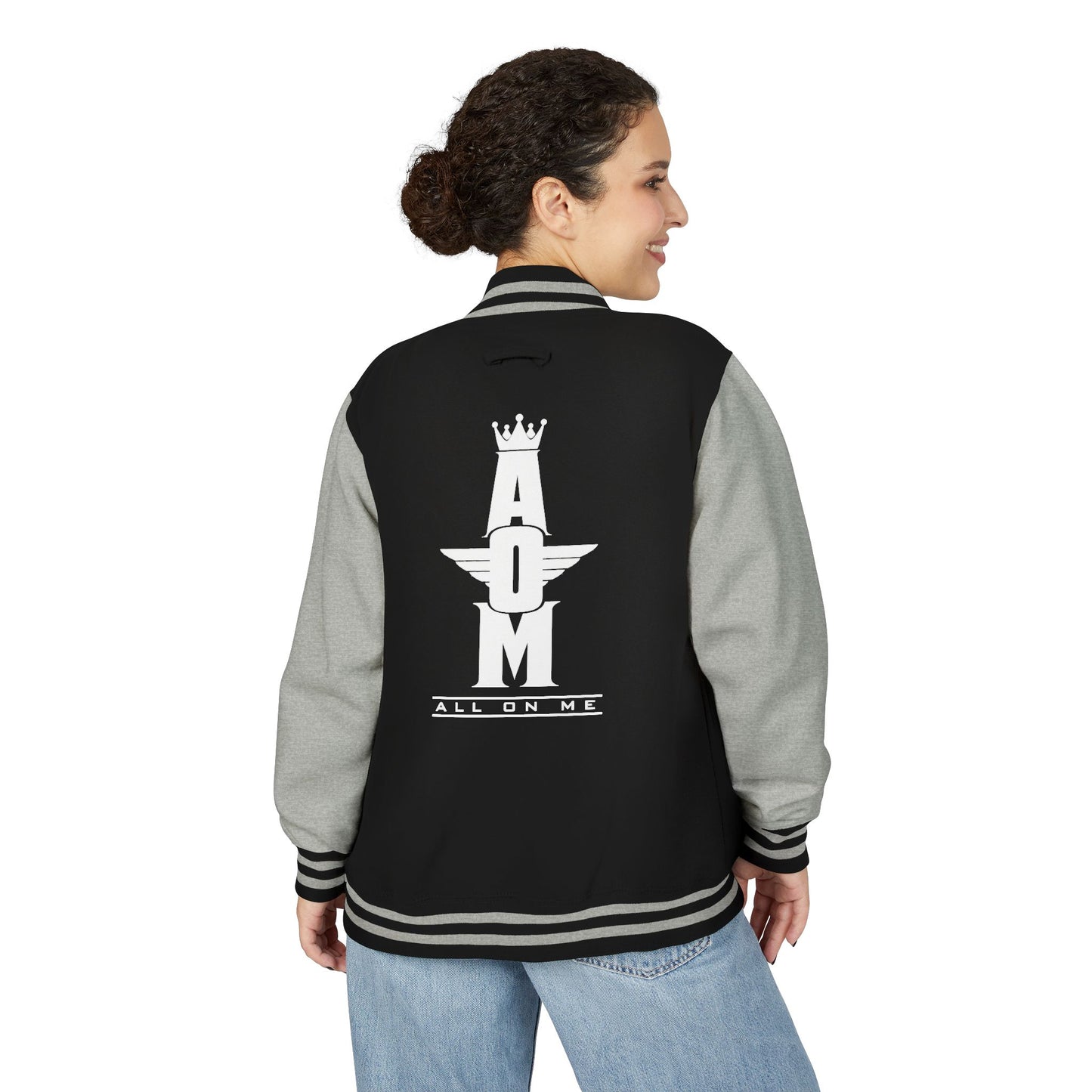 Unisex  Heavyweight "AOM" Letterman Jacket