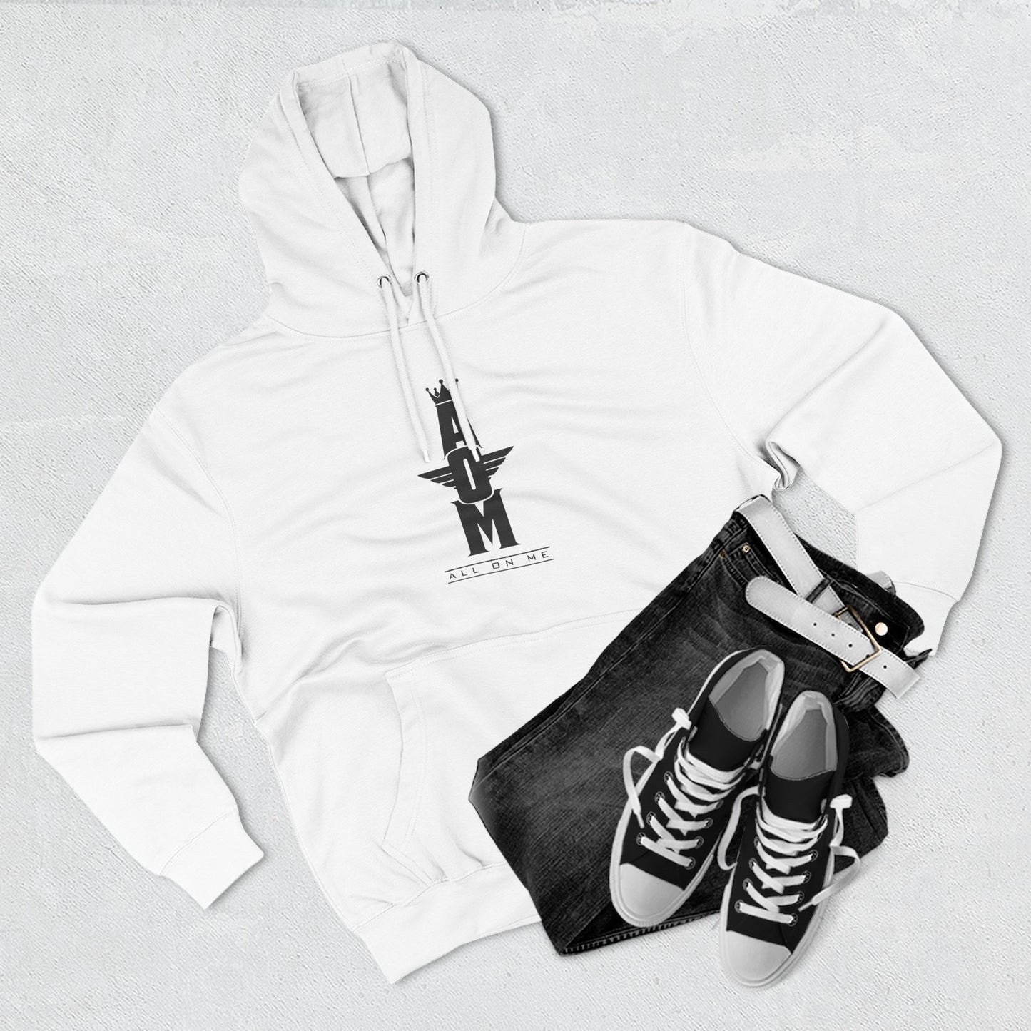 Fleece Hoodie with 'Original AOM' Design