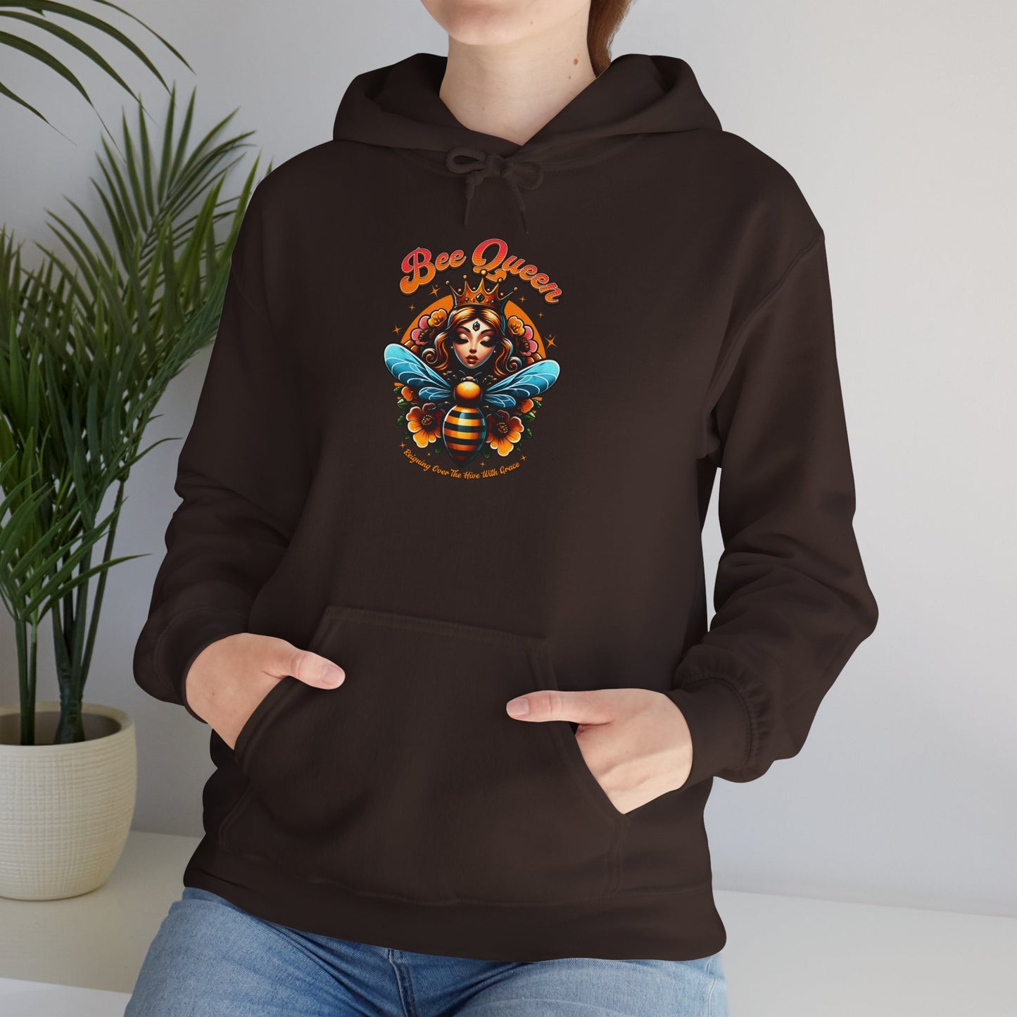 Bee Queen Hooded Sweatshirt