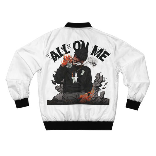 All On Me "Fire Bandz" Bomber Jacket