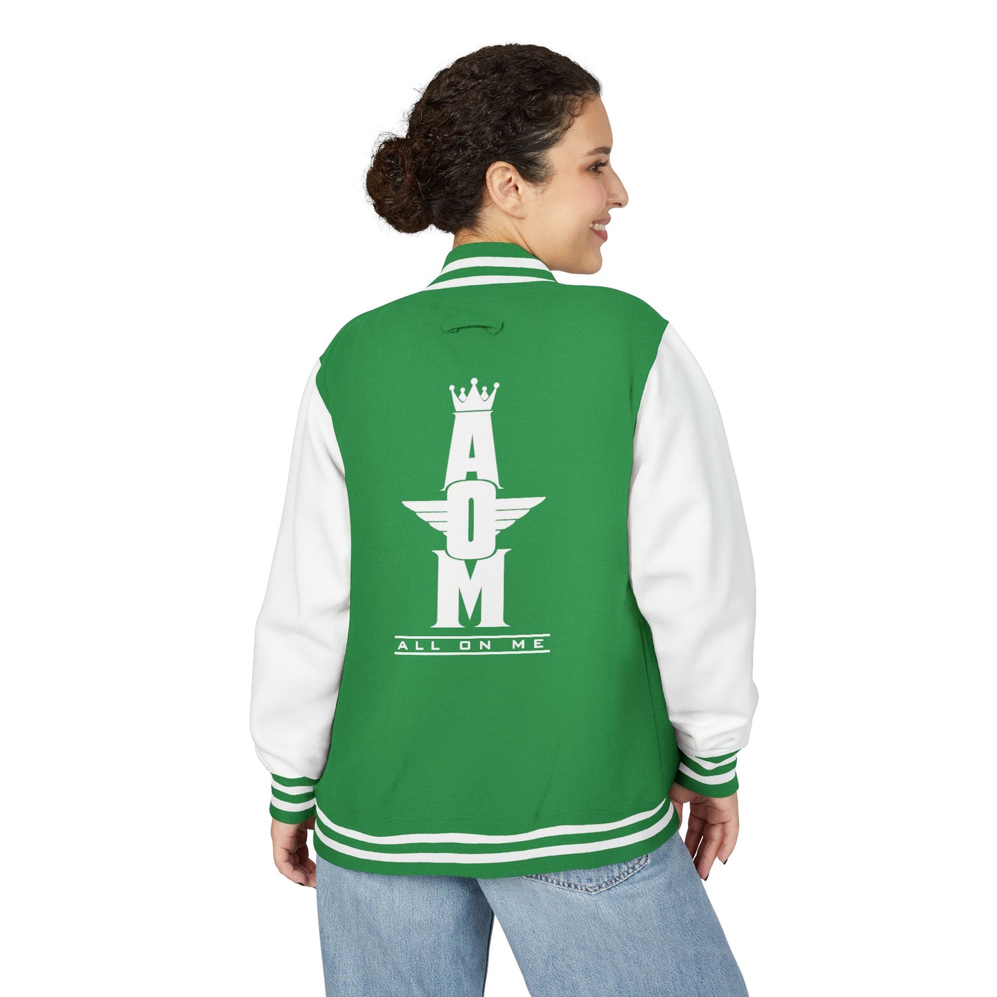 Unisex  Heavyweight "AOM" Letterman Jacket