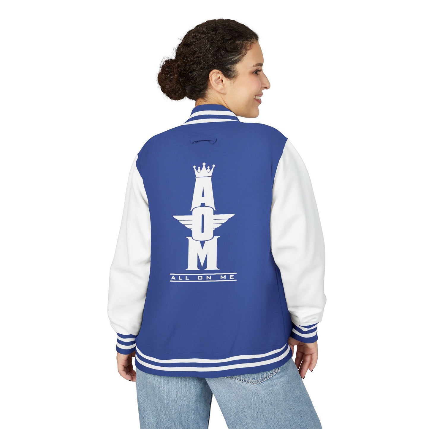 Unisex  Heavyweight "AOM" Letterman Jacket