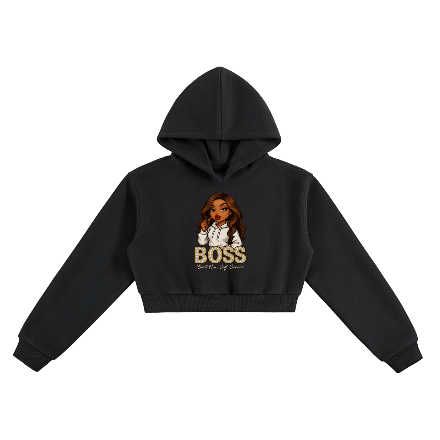 BOSS GRAPHIC Essential Cropped Hoodie