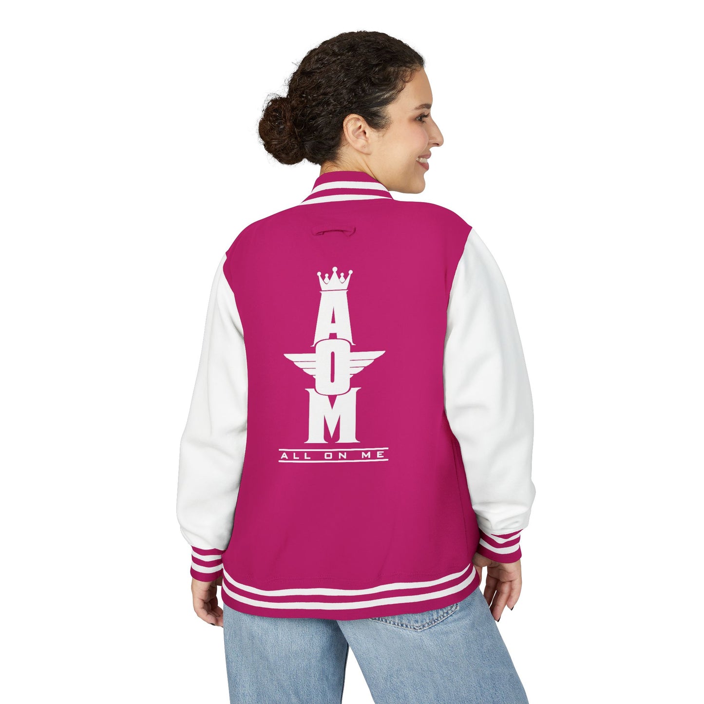Unisex  Heavyweight "AOM" Letterman Jacket