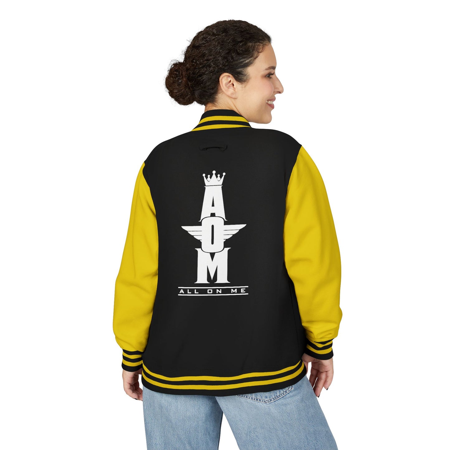 Unisex  Heavyweight "AOM" Letterman Jacket