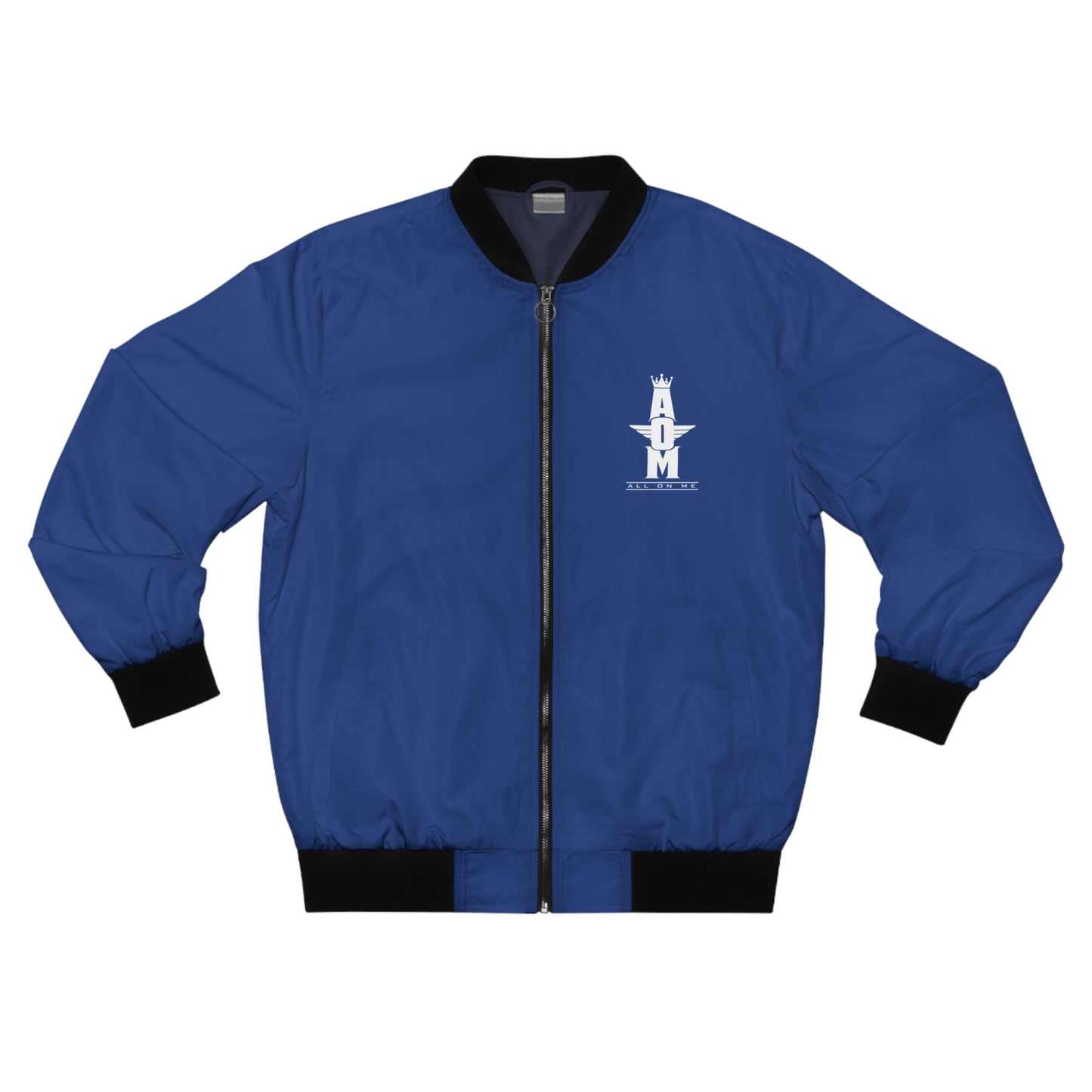 Stylish AOM Bomber Jacket (blu/wht)
