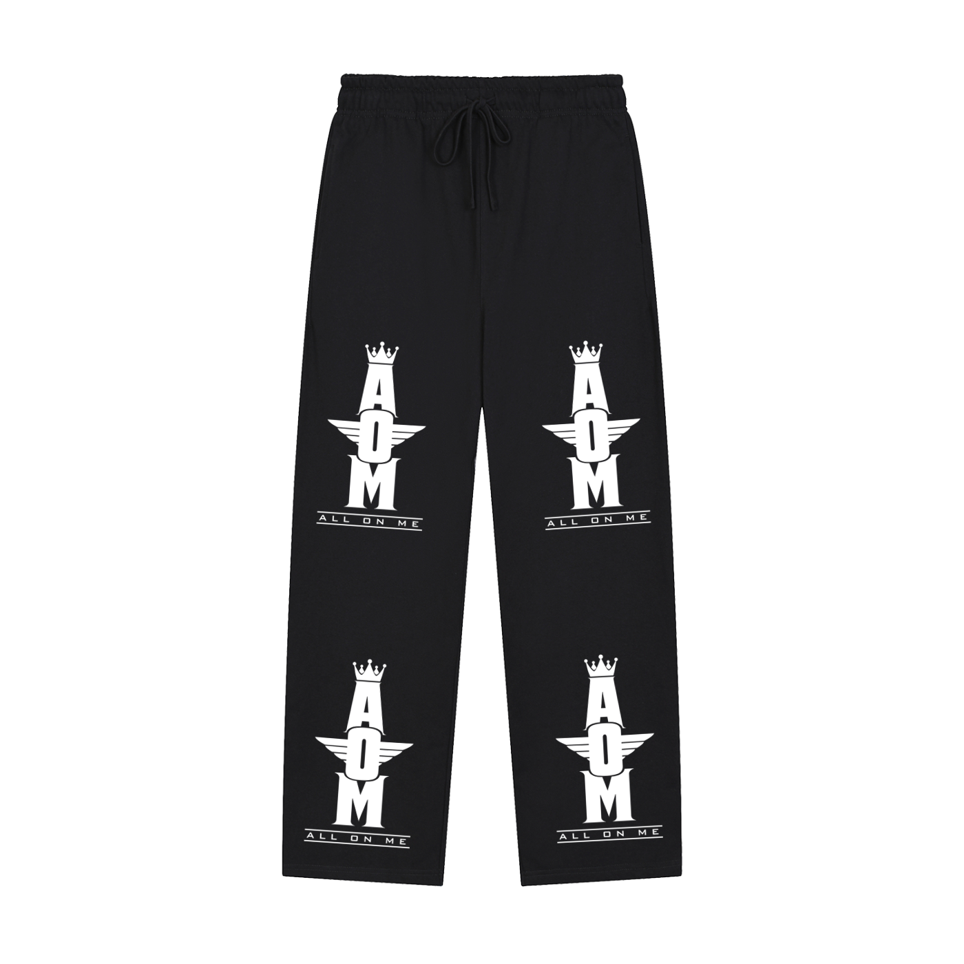"AOM" Straight-Leg Sweatpants