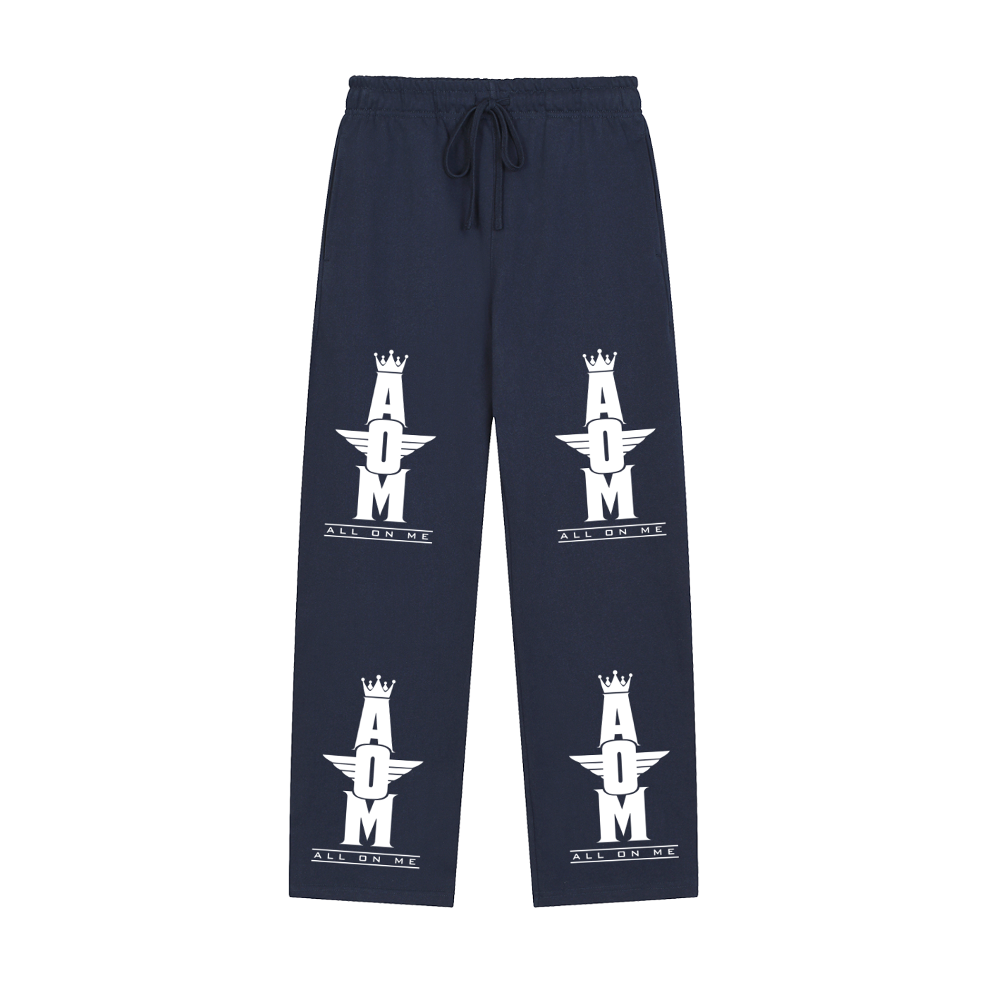 "AOM" Straight-Leg Sweatpants